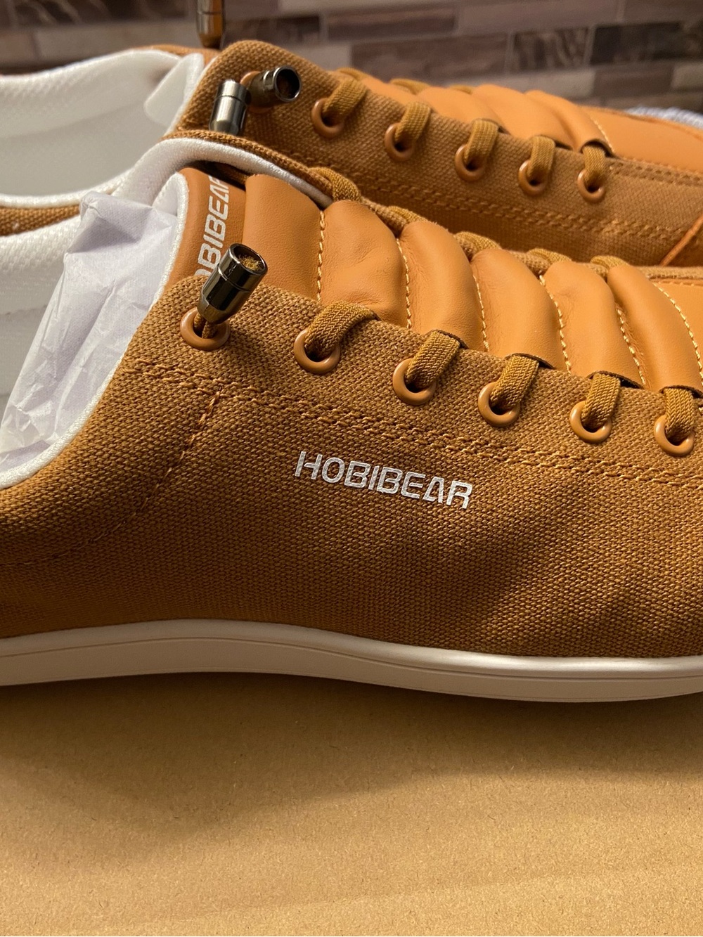 Hobibear Women's Tan Casual Canvas Flats